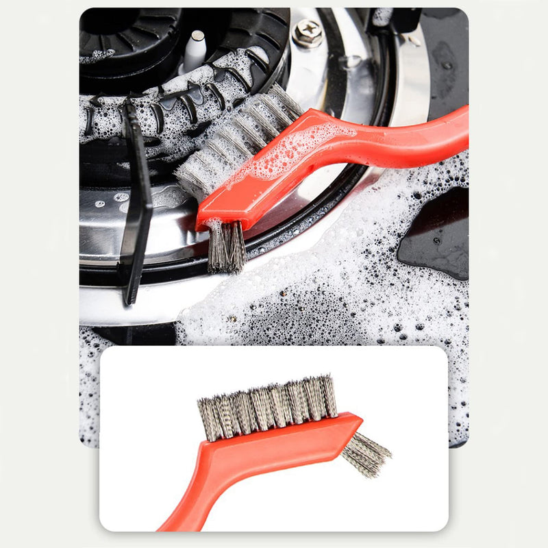 [Australia - AusPower] - Wire Scratch Brush Set Soft Grip for Rust, Dirt & Paint Scrubbing with Deep Cleaning (18, 18PCS - Stainless Steel Wire) 18 
