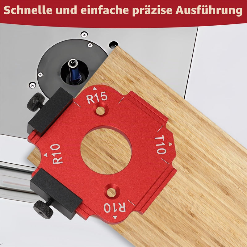 Milling Template Router, 7 Pieces Router Jig Radius Template for Woodworking R10 R15 R20 R25 R30 R35 R40 R50 R60 T10 T20 T30 T35 T40 T50 T60 Aluminum Alloy Corner Radius Template