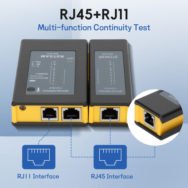 [Australia - AusPower] - Pro3000 Tone Generator and Probe Kit Bundle with Network Cable Tester, Toner Electrical Tool, Ethernet Tester Tool for RJ45 Cat5/Cat5e/Cat6/Cat6a/Cat7 UTP/Shielded Cable, RJ11 & RJ12 