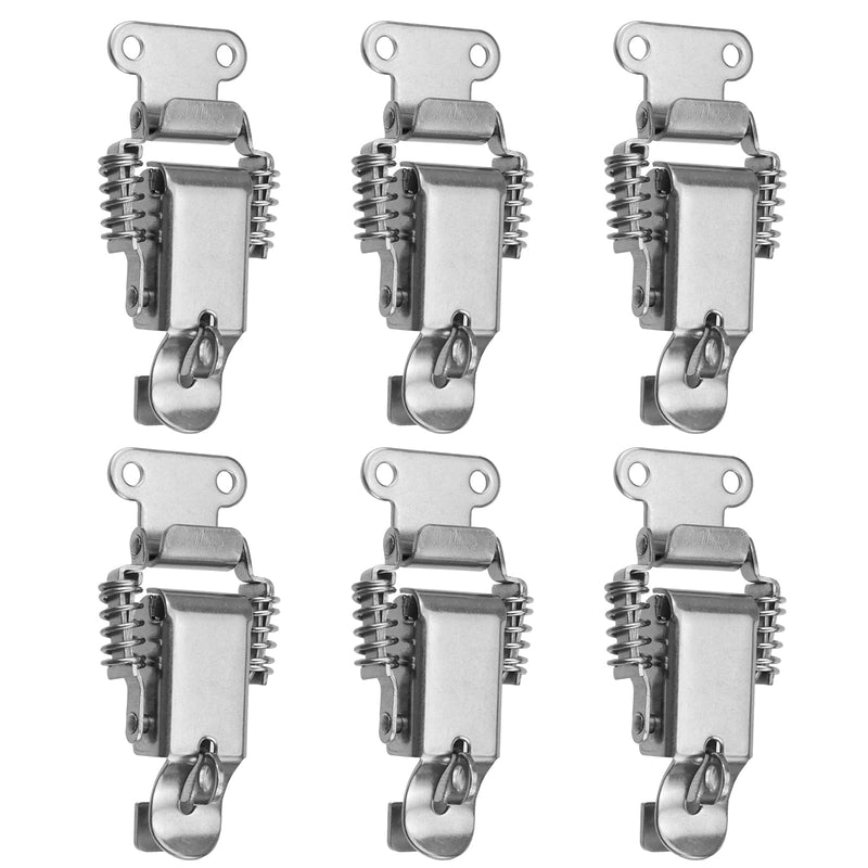 [Australia - AusPower] - LC LICTOP Stainless Steel Toggle Latch Clamp 3 Inch, 6Pcs Spring Loaded Draw Latch, 90 Degree Compression Spring Hasp for Toolbox, Door, Hood, Lock, Catch, Buckle Fastener 