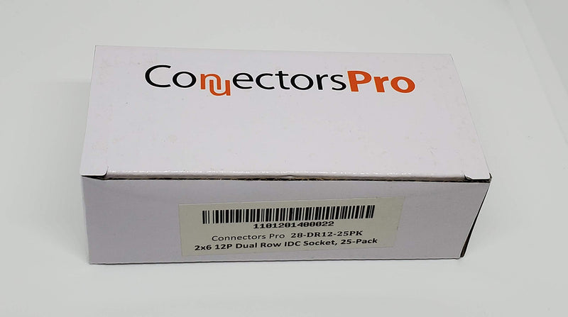[Australia - AusPower] - Pc Accessories - Connectors Pro 25-Pack 2X6 12P FC 2.54mm 0.1" Pitch Dual Row IDC Sockets for Flat Ribbon Cable, 12 Pins Female Connectors 25-PK 