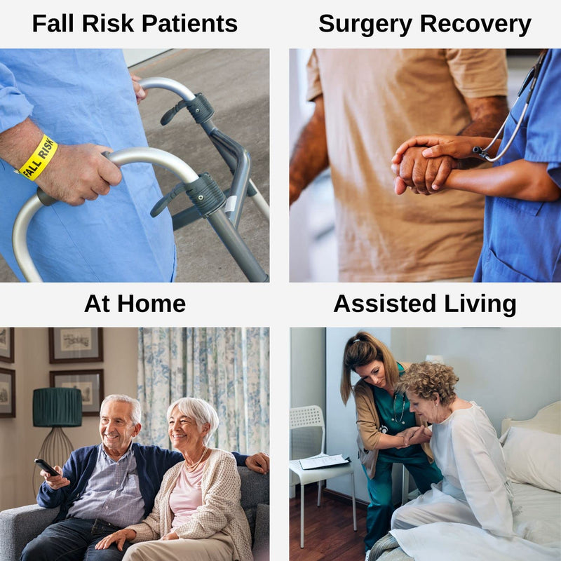 [Australia - AusPower] - HCS Hospital Socks (6 Pairs) - Non Slip Socks for Elderly, Fall Risk Patient Slippers - Non Skid Socks for Seniors - Hospital Socks with Grips for Women & Men Universal Grey 