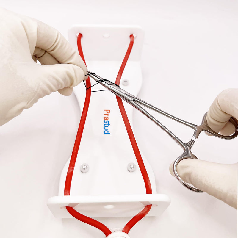 [Australia - AusPower] - Knot Tying Trainer for Medical Students – Suture Practice Kit with Realistic Tissue Resistance & Simulated Blood Vessels | Ideal Surgical Skills Training Tool 