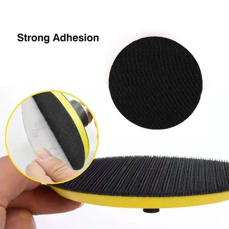 [Australia - AusPower] - HOTCKB 2 x Sanding Discs 115 mm Velcro Polishing Pad with Mounting Plate M14 Support Plate 2 pieces 115 mm 