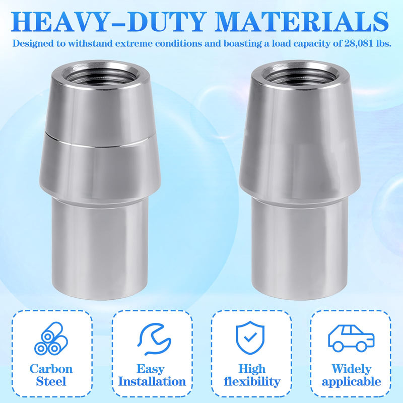 [Australia - AusPower] - 3/4"-16 RH & LH Threaded-Weld-in-Bung Tube-Adapter Kit Fits 0.120 Wall Tube Heim Joints,Fits Tube Size: 1 1/4" OD x 0.120" Wall x 1" ID. ﻿ 