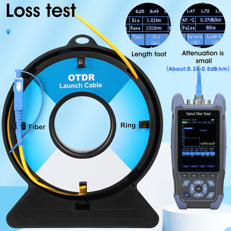 [Australia - AusPower] - OTDR Fiber Tester Extension Cord Dead Zone Eliminator SC/UPC-SC/UPC 1000M OTDR Launch Cable Box Single Mode Launch Cable Extension Cord Fiber Tester 