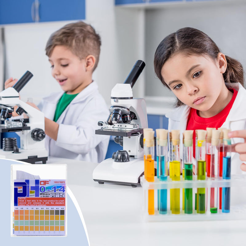 [Australia - AusPower] - Pack of 100 PH Test Strips, PH Value Test Strips Measuring Test, Urine Test Strips Bases, PH Strips Pool Floor, Urine Test Strips Strips for Home, Aquariums, Laboratories, Measuring Range (0-14) 