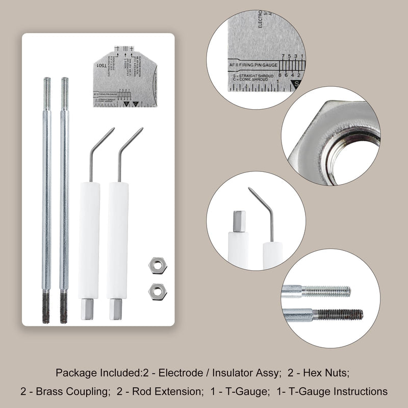 [Australia - AusPower] - 5780 Electrode Insulator Assembly for Beckett AF, AFG, AR, SF and SR Burners with Blast Tube up to 9" 