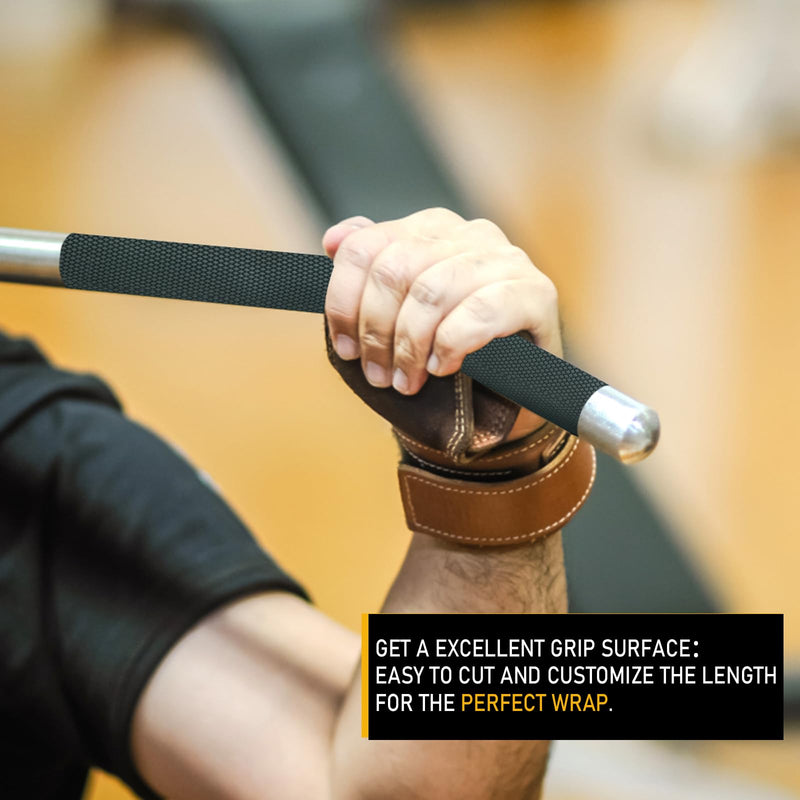 Rubber Grip Tape, 2 In x 20 Ft Non-Abrasive Grip tape for handles, Strong Adhesive Waterproof Heat Resistant Cushion grip, Comfortable in hands, perfect for handles, handlebars, or any slippery stuff 2 Inch x 20 Feet