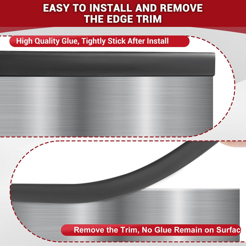 [Australia - AusPower] - Rubber Edge Trim, 1/16" Self Adhesive Flexible U Channel Edge Protecter for Sheet Metal, Car Doors, U Shaped Sharp Edge Protecter, Fit for 1-3/32" Width Edge, Black Color, 10Ft, EPDM Material Fit 1/16" - L10' 