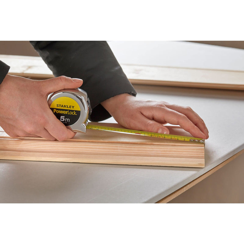 STANLEY 0-33-552 Powerlock Tape, 5m Metric Only 5 m
