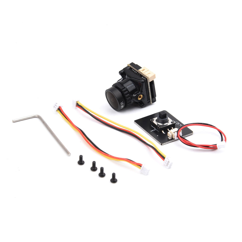 [Australia - AusPower] - 1800TVL FPV Camera Mini 2.1mm Lens 1/1.8 Camera 5V-40V PAL/NTSC with for OSD Internal Adjustable for RC FPV Racing Drone Black 1800TVL 