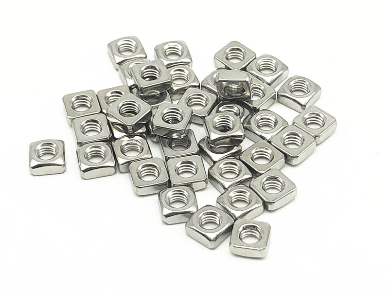 [Australia - AusPower] - 100pcs M4 Metric Square Nuts 18-8 (304) Stainless Steel Fastener 100 