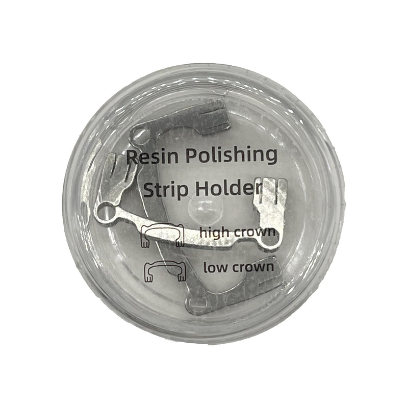 [Australia - AusPower] - 2pcs Dental Polishing Strips Holder, Dental Sanding Strips Sandpaper Stainless Holder for Teeth High/Low Crown Interproximal Restorative Polishing 
