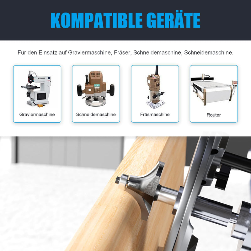 12 mm Shank Rounding Cutter, Radius 20.5 mm, with Ball Bearings Top Carbide Blade Handy Durable and Sharp for Woodworking DIY at Home R-20.5mm 12 mm shaft