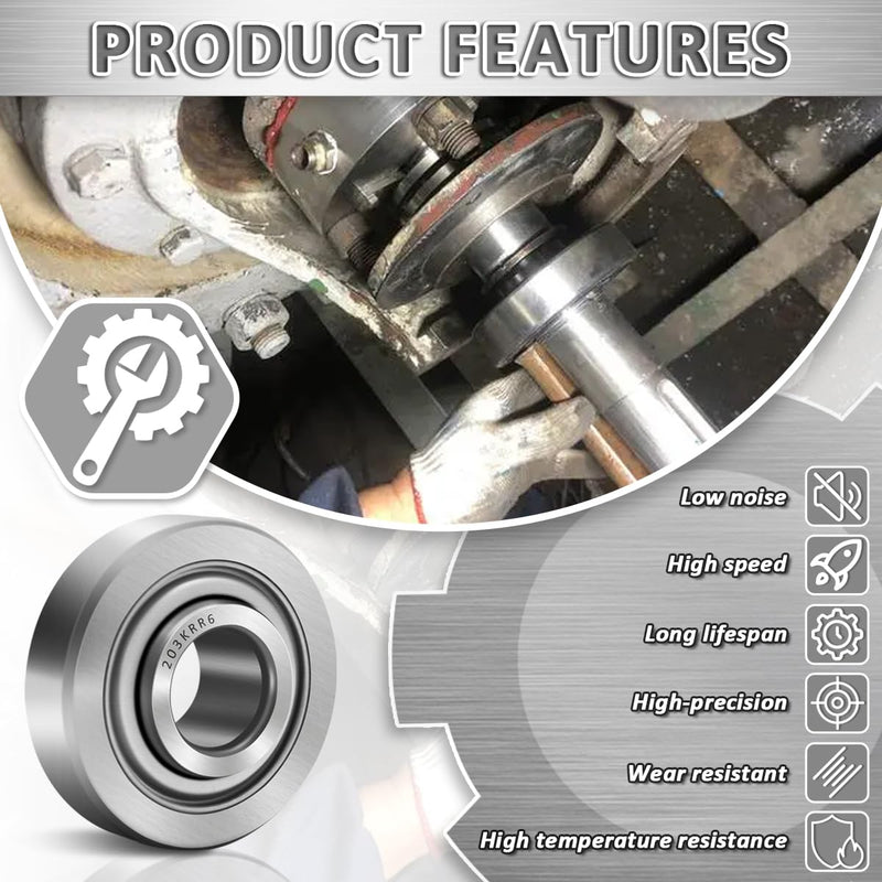 [Australia - AusPower] - 203KRR6 Special Ag Bearing 0.64" ID x 1.8504" OD x 0.472" W Replaces 203RRH10 6095 1126056 202-1942-215 F60616 F7293 626899R91 051-185 AP26 