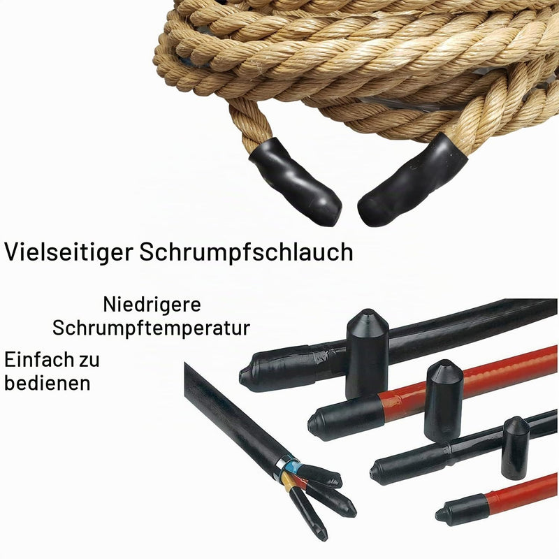 Heat Shrink Tube Heat Shrink Caps 30 mm Warm Shrink End Cap Waterproof Insulation Protection for Cable End Pack of 4 (30 mm)