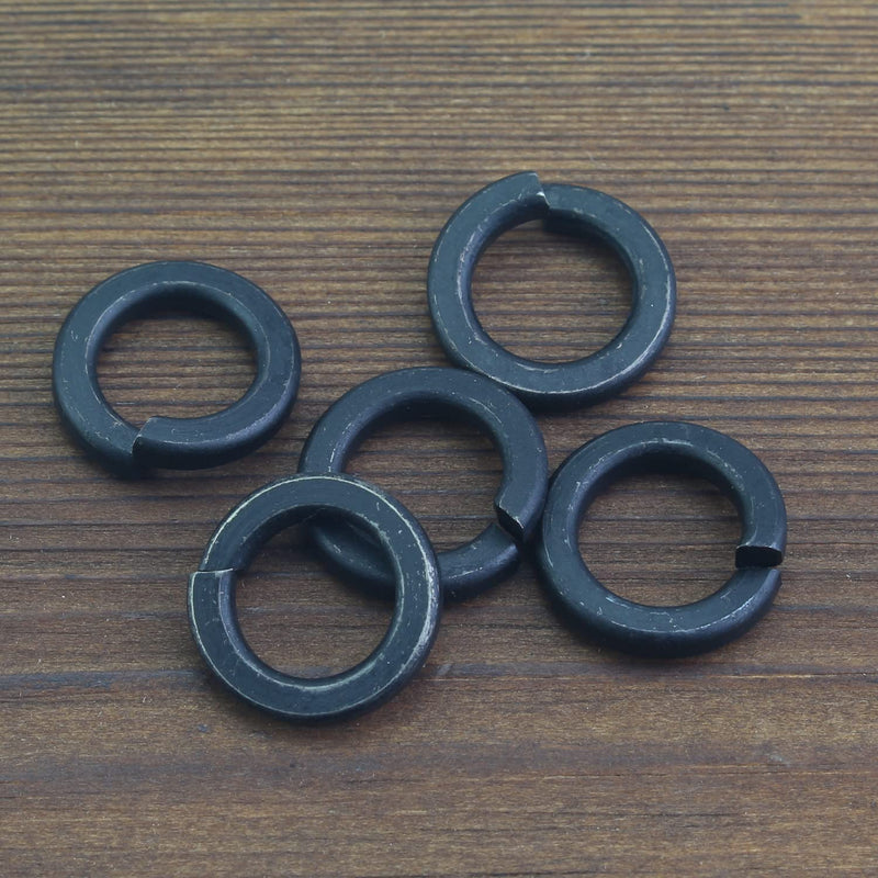 [Australia - AusPower] - 100 Pieces 8.8 Grade Alloy Steel M10 Split Lock Washers, Spring Lock Washers for Screws Bolts, Black M10 (100 PCS) 