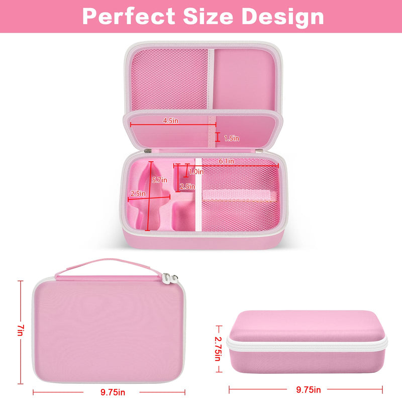 casmilee Case Compatible with 3Doodler Start+ Essentials 3D Pen Set for Kids, Art Activity Set Storage for Educational STEM Toy, Hold Plastic Filaments Strands- Pink Case Only