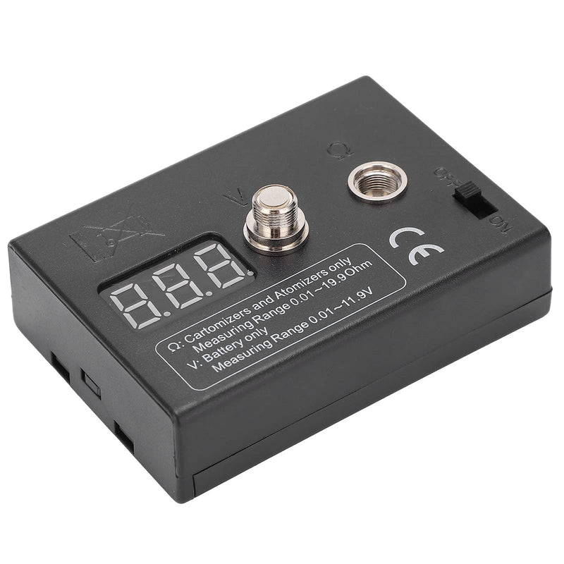 [Australia - AusPower] - Digital Coil Resistance Tester Resistor OHM Meter Reader DIY Tool for Atomizer 3V 0.01 to 20Ω 