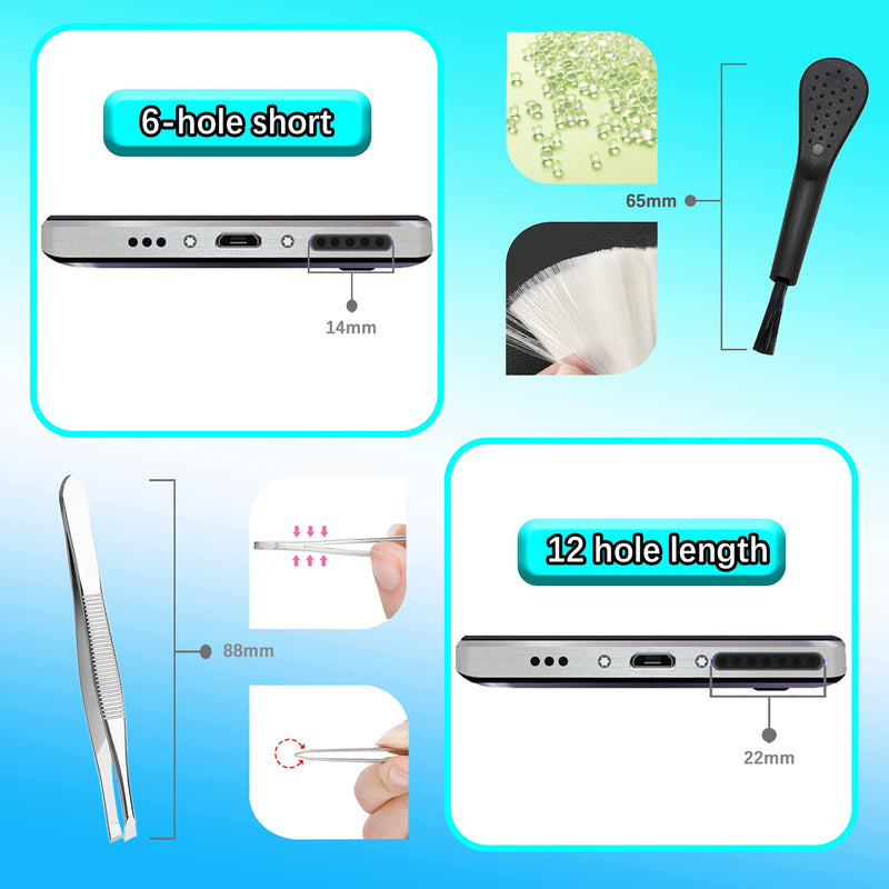 [Australia - AusPower] - Mobile Phone Dustproof Net Stickers Speaker Mesh Anti Dust Proof Adhesive Dust Sticker Universal Protect The Phone Trumpet Dustproof Net Accessories Gift Tweezers and Mobile Phone Cleaning Brush 