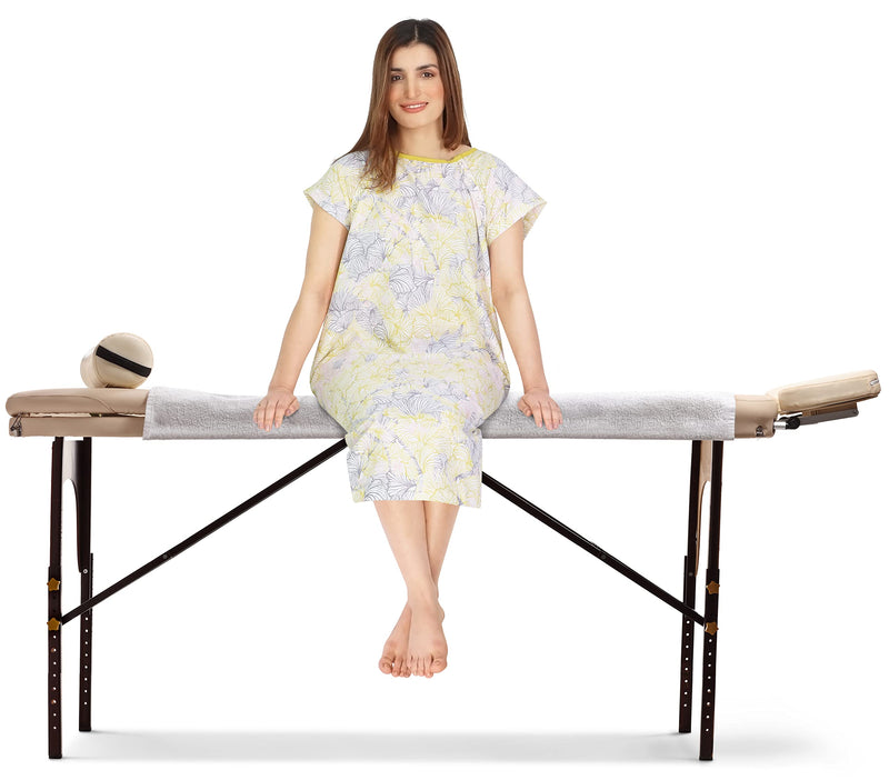 [Australia - AusPower] - NY Threads Women's Hospital Gown Soft and Stylish Patient Gown Large-X-Large Ginko - Yellow 