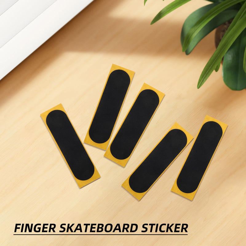SUPVOX Fingerboard Grip Tape 10Pcs Foam Adhesive Non-Slip Finger Skateboard Tapes 3.93X1.10In Rounded Corners for Mini Skateboard Accessories