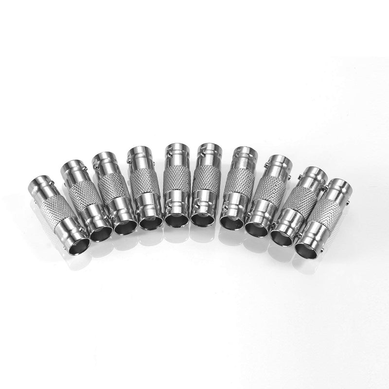[Australia - AusPower] - 10 Pack BNC Female to BNC Female CCTV Security Camera Adapter Coupler Straight Extender Connector 10-PACK 