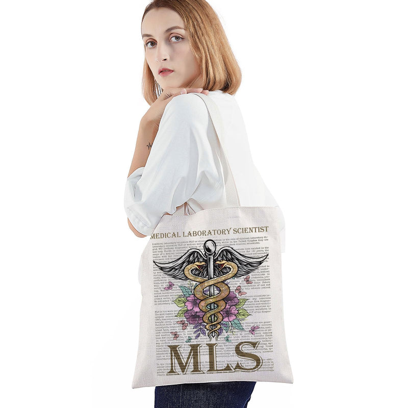 [Australia - AusPower] - Medical Laboratory Scientist Tote Bag MLS Gifts Lab Tech Shoulder Bag Medical Lab Scientist Gifts 
