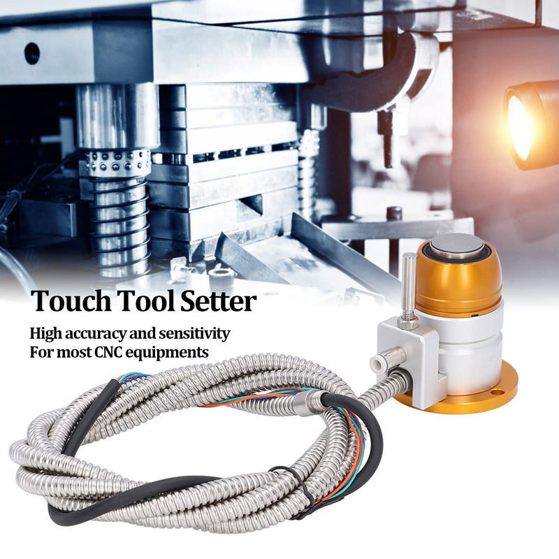 [Australia - AusPower] - Touch Tool Setter, Normally Closed CNC Tool, Automatic Tool Adjustment Gauge, Adjustment Accessories with Cable DC 24 V, for CNC Devices, CNC Probe System, CNC Tool Set, CNC Tool 