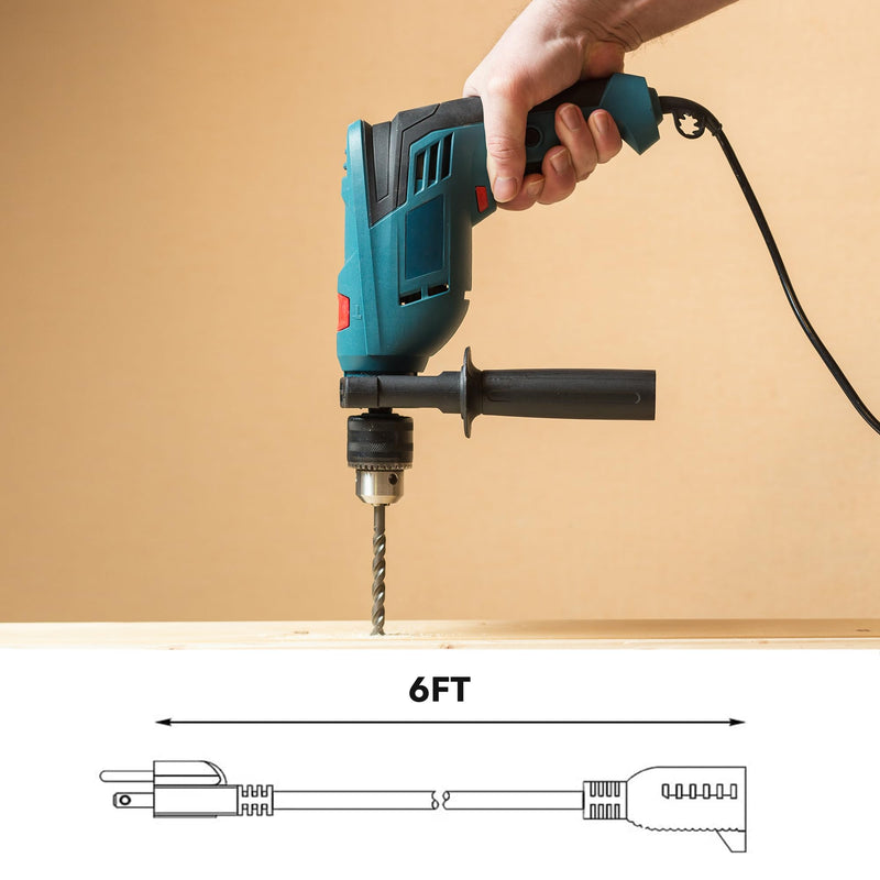 [Australia - AusPower] - BN-LINK 6 ft Indoor Outdoor Extension Cord 16/3 SJTW, 2 Pack, Black, PVC Cable Jacket, 3-Prong, Weather Resistant, Flame Retardant, Suitable for Indoor, Garden, Landscaping & Holiday Decorations, ETL 6FT 2PACK 16 Gauge 
