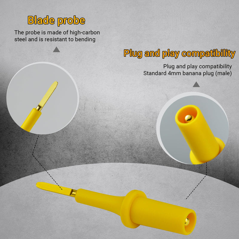 [Australia - AusPower] - ZIBOO PPTK0005 Test Probe Adapter Kit Automotive Diagnostic Car Test Tool,Back Probe&Blade Probe Adapter, Allows Pinpoint Diagnostic Testing 