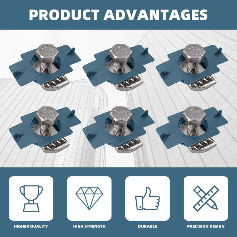 [Australia - AusPower] - 40Pcs Nylon Strut Channel Cone Nut and M8×20mm Bolt, M8 Nylon Channel Squeeze Nuts with Zinc Electroplate for Strut Channel Support Systems Solar Panels Mounting 