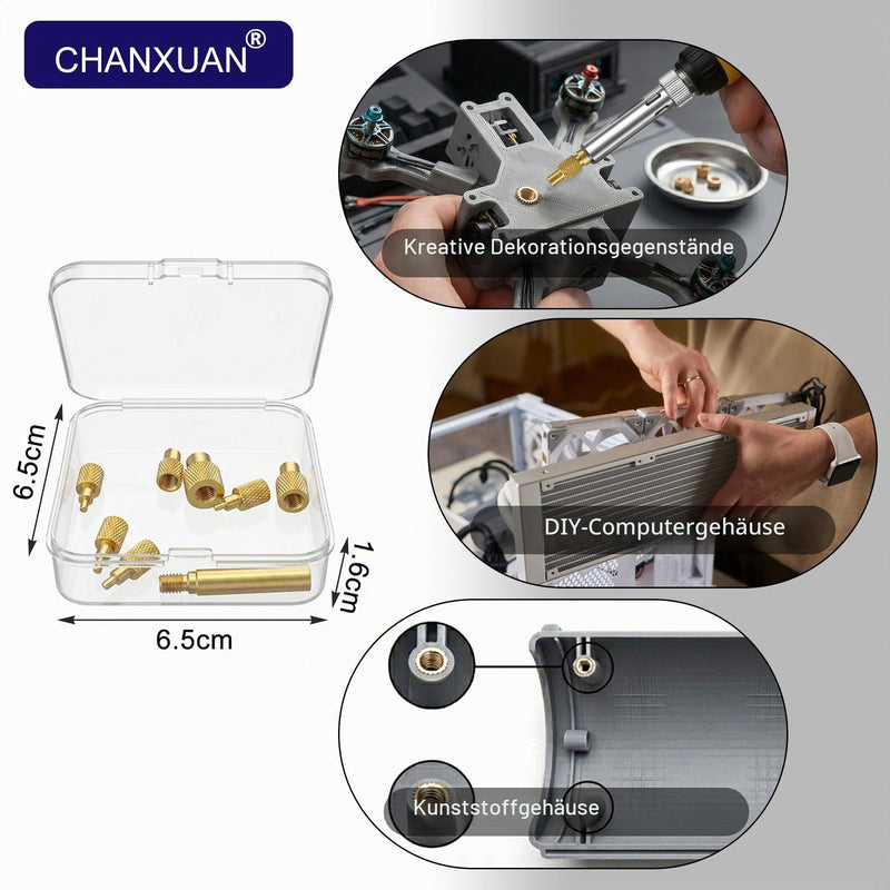 7 x Soldering Tips + 1 x Soldering Iron Adapter, Soldering Iron Tips Melting Aid Set | For Ruthex thread inserts 900M/T18 melting thread M2/M2.5/M3/M4/M5/M6/M8