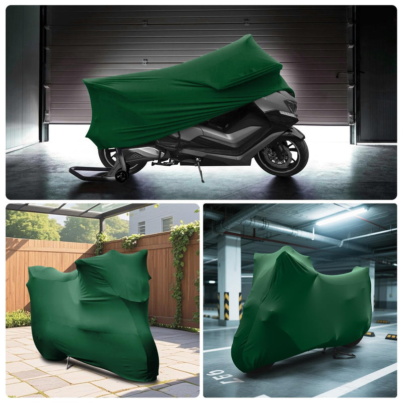 [Australia - AusPower] - WinPower Indoor Motorcycle Cover, Soft Stretch Breathable Dustproof Scratch Protection Elastic Powersports Vehicle Covers, 96inches XL(96 x 41 x 49 inches) 