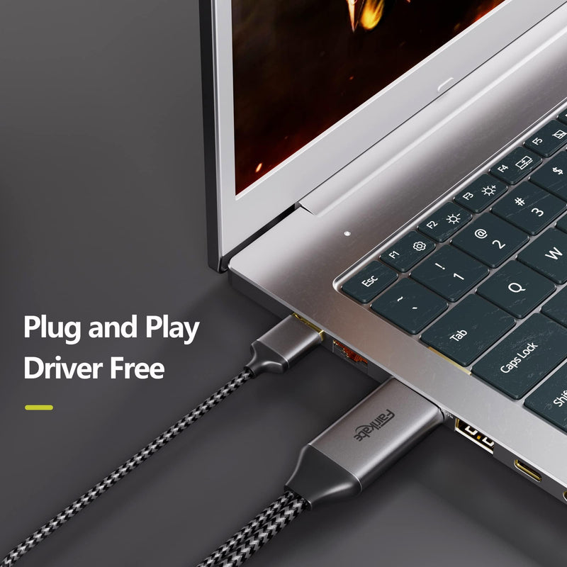 HDMI to USB C Adapter Cable 4K60Hz 6.6FT, HDMI Source Out to USB Type C in Display Converter, Compatible with Xreal Air, Nreal, RayNeo,Rokid AR Glasses, Steam Deck Dock, PS5, Xbox, Portable Monitor