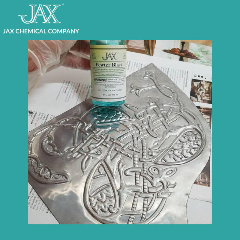 [Australia - AusPower] - Jax Pewter Black - Metal Finishing Solution - Antique Finish Without Heat or Electricity - Pint 
