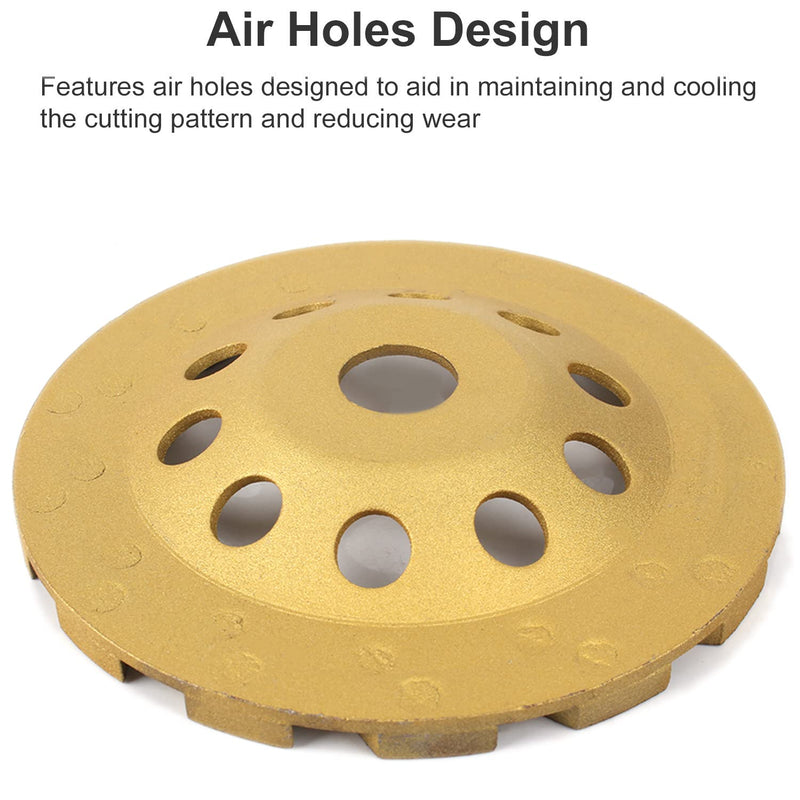 [Australia - AusPower] - BAIWEN 6 inch Concrete Grinding Wheel,Diamond Cup Wheel Angle Grinder Wheels Grinding of Concrete, Granite,Masonry 6 inch Diamond Grinding Wheel 