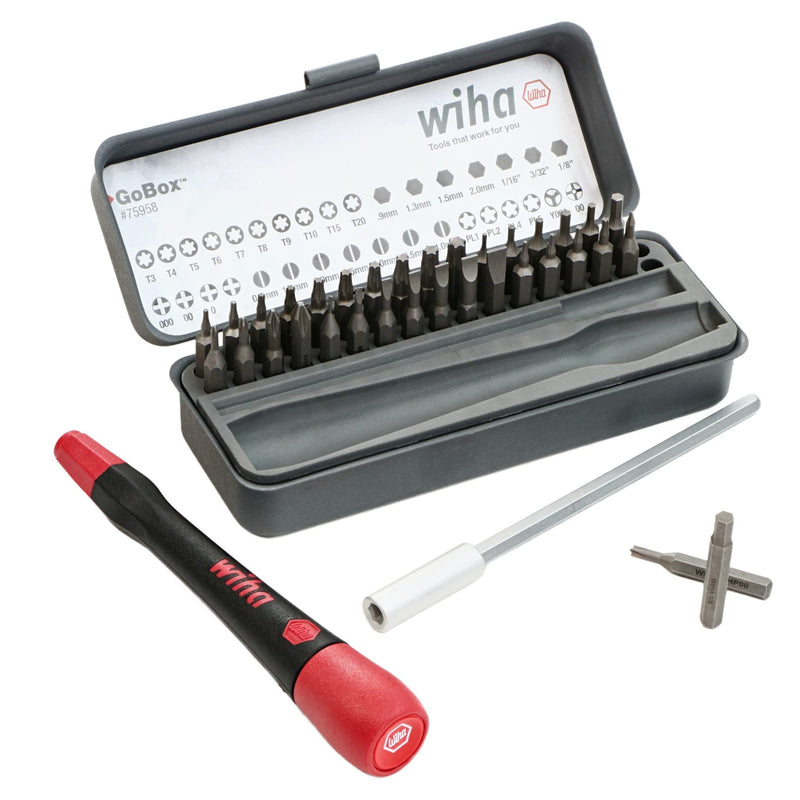 [Australia - AusPower] - Wiha 75958 Piece GoBox Precision Micro Bit Set FASTENER,BIT 
