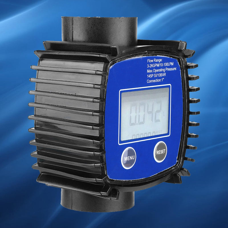 [Australia - AusPower] - Meter with Digital Display, High Precision Water Testing Meters, Portable Measuring Tool Suitable for Gasoline, 1 Inch Internal Thread 