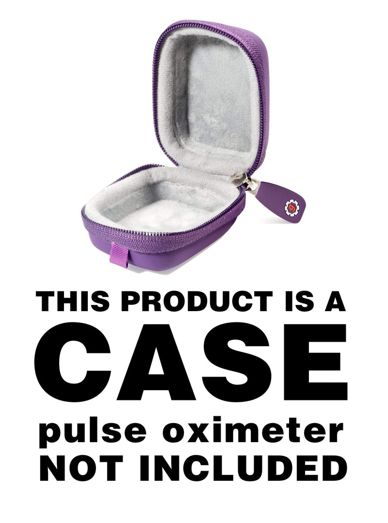 [Australia - AusPower] - Fingertip Pulse Oximeter Case only for Zacurate Pro 500DL, 500BL, Childrend, Facelake FL400 t. FL350, CMS500DA, mibest, Innovo Deluxe, Santamedical, ANKOVO, CONTEC, Metene Purple 