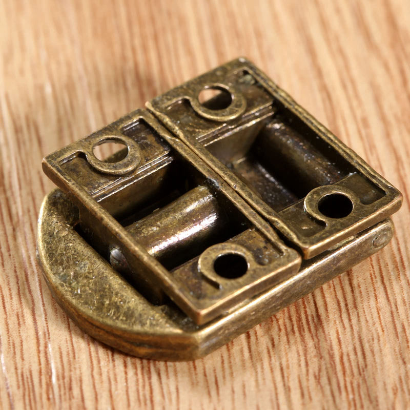 [Australia - AusPower] - dophee Toggle Catch Lock 0.98"x0.79" Antique Bronze Retro Style Iron Hasp Wood Chest Lock Latch Clasp with Screws for Jewellery Box Suitcase Chest Decoration (5-Pack) 5 Pieces 