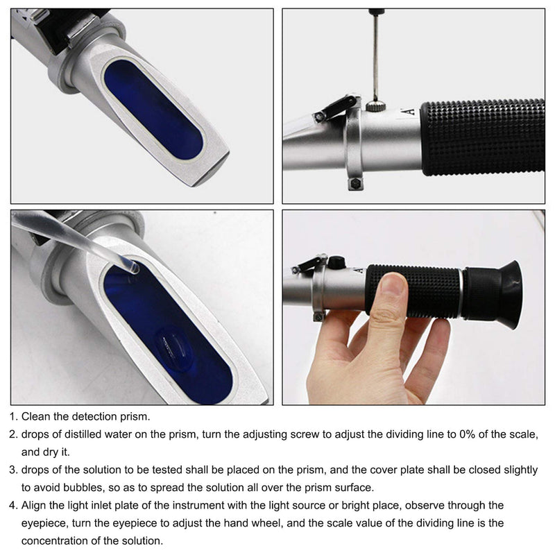 [Australia - AusPower] - Clinical Refractometer Veterinary Hand-Held Refractometer Vet Veterinary Medicine RHC-300 Serum Protein Urine Density for pet Dog (Large Animal) and cat 
