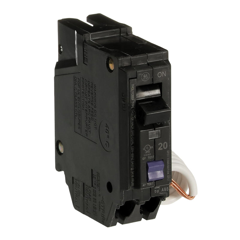 [Australia - AusPower] - ABB Q-Line® THQL1120DFP 20A Dual Function AFCI/GFCI Circuit Breaker • 20 Amp Single Pole 120 VAC Breaker • Arc Fault Circuit Interrupter & Ground Fault Circuit Interrupter • Plug-in Mount Type 