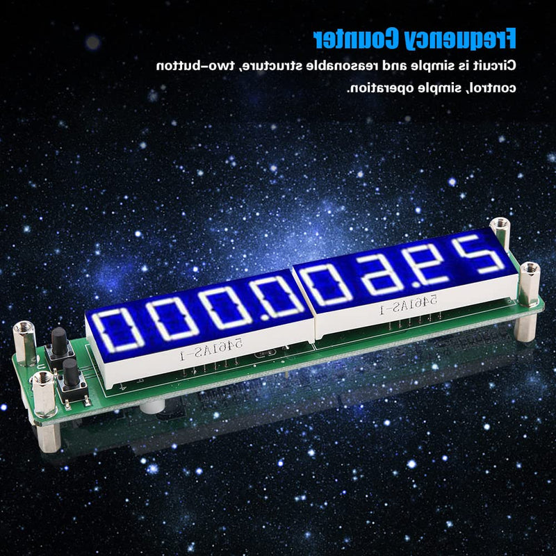 [Australia - AusPower] - Frequency Counter, Frequency Meter 2.4 GHz Frequency Meter Signal Frequency PLJ-8LED-H for Displaying Frequency Values (Back Illuminated Font Blue) 