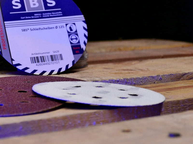 [Australia - AusPower] - SBS Velcro Sanding Discs, Diameter 125 mm, Various Grits, Choice of 50 Pieces Korn 240 
