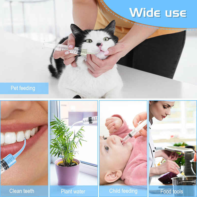 [Australia - AusPower] - 50 Pieces 12ml Dental Syringe with Curved Tip Measurement Disposable Syringe Irrigation Syringe for Liquid Water Syringe Dental Irrigation Syringe for Oral Dental Care Tonsil Stone Feed Pets 