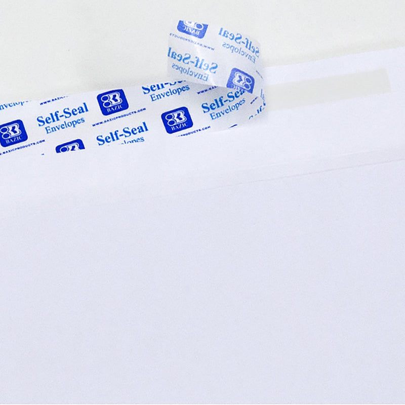 BAZIC Products #10 Self-Seal Security Envelopes, 40 Count, for Mailing Office Home, 2 Pack