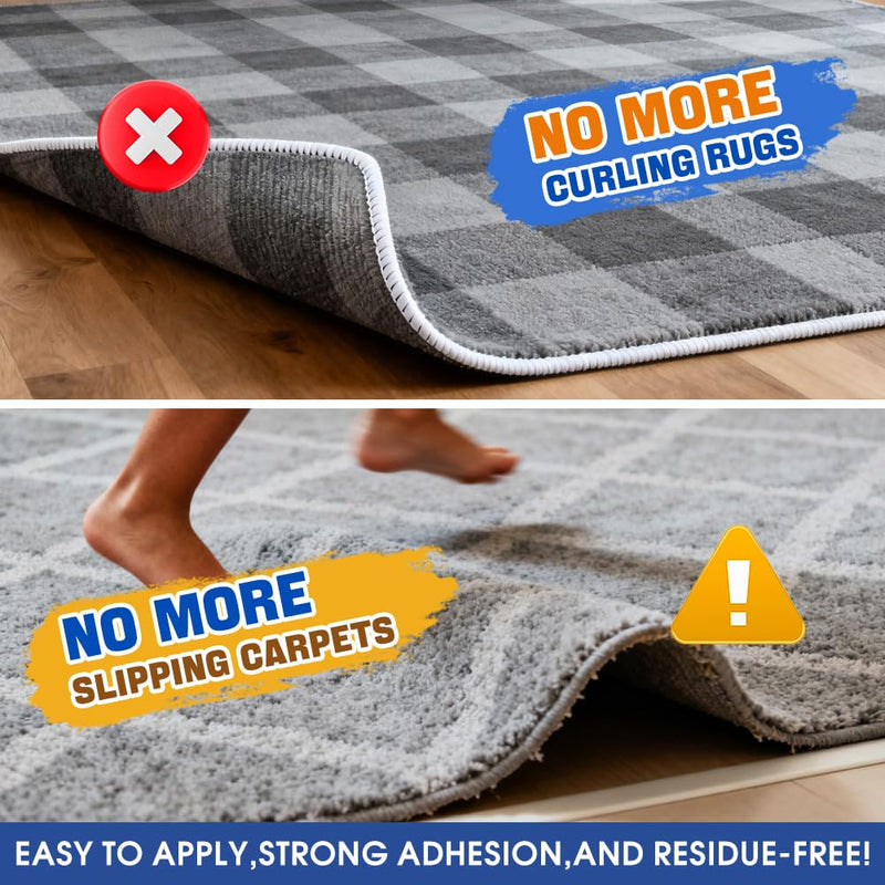 Removable No Residue Carpet Tape, Waterproof Cloth Base Double Sided Tape, Strong Grip Tape for Area Rugs, Anti-Slip Tape for Wedding/Exhibition/Hotel ﻿ (5CM*20M) 1 roll