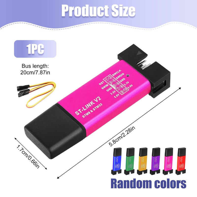 [Australia - AusPower] - ST-Link V2 Programmer, Mini Programming Adapter, Emulator and Debugger for STM8/STM32 with Dupont Cable, Includes Aluminium Housing, Compatible with Arduino 